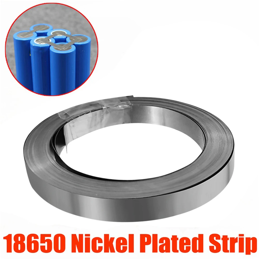 10m 18650 Li-ion Battery Nickel Sheet 1 Roll Nickel Plated Strip Connector Nickel Taps for 0.1mm 0.2mm Battery Welder