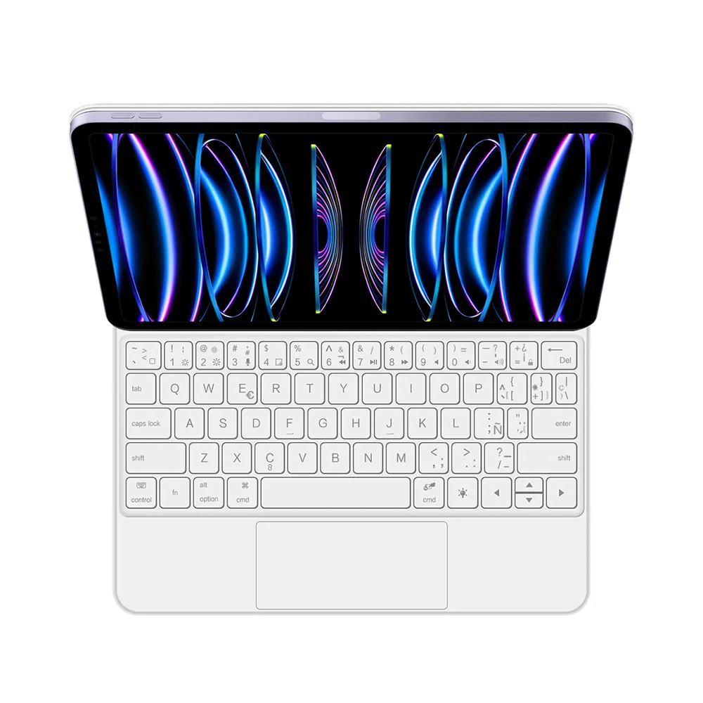 Imagem -06 - Teclado Magic Coreano para Ipad Pro Tampa do Teclado Espanhol para Ipad Pro 13 Ipad Pro 12.9 Ipad Pro 11 Ipad Pro 12.9 Ipad 6th 2023 2024 Case