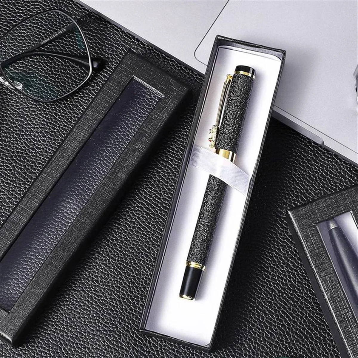 透明な蓋付きの空のペンギフトボックス、段ボールペンケース、鉛筆ボールペン万年筆ジュエリー用のペン包装ボックス、20個