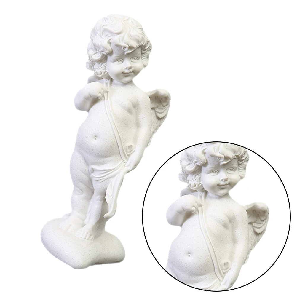 

1Pcs Sandstone God of Love Statue Artistic Angel Ornament Desktop Decoration Creative Home Office Gift Cupid Craft