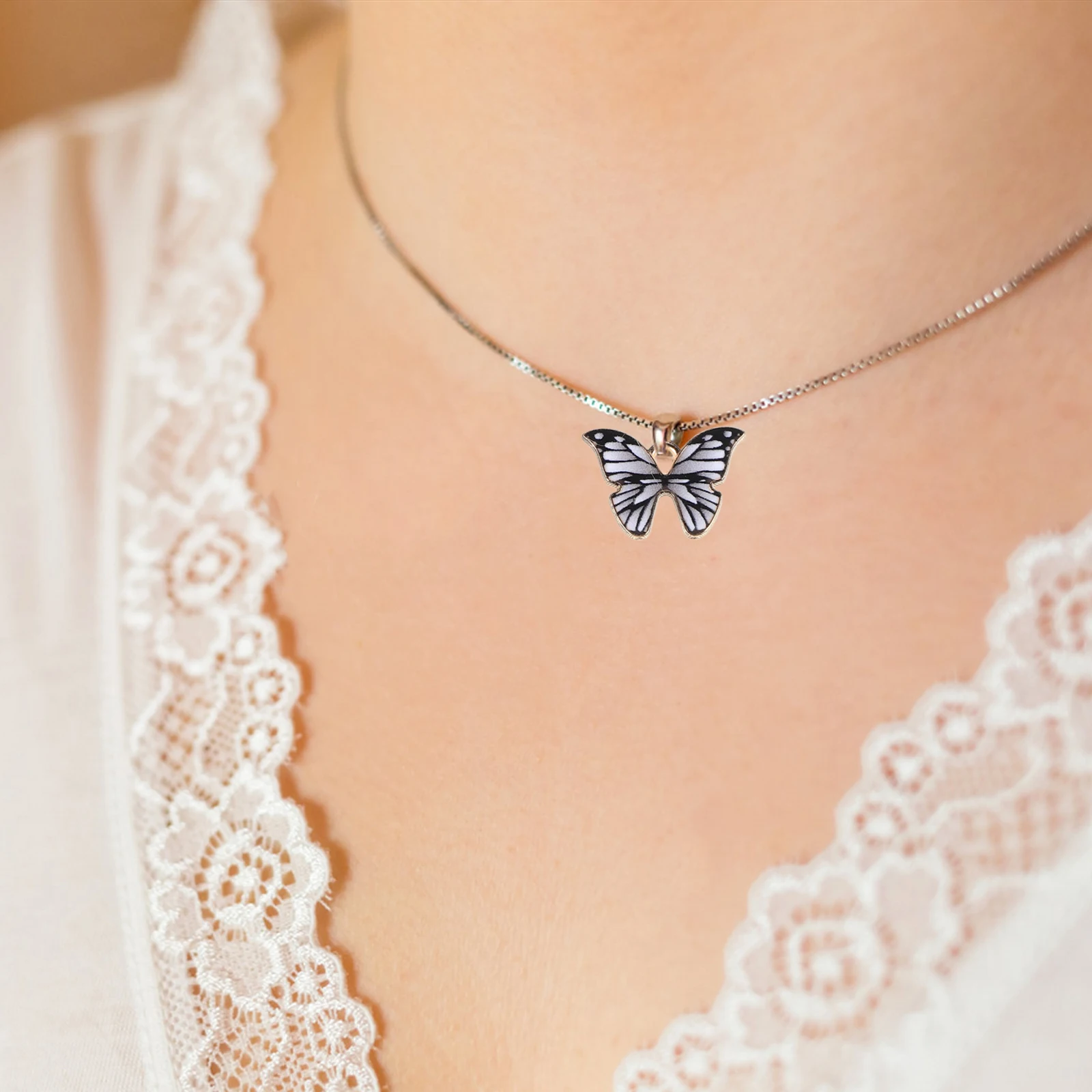 

15pcs Butterfly Pendant Metal Charms DIY Jewelry Earring Bracelet Keychain Accessories Butterflies Pendants for Necklaces