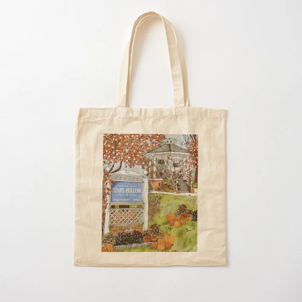 

Stars Hollow Gilmore Girls Print Tote Bag reusable shopping bag foldable reusable bag