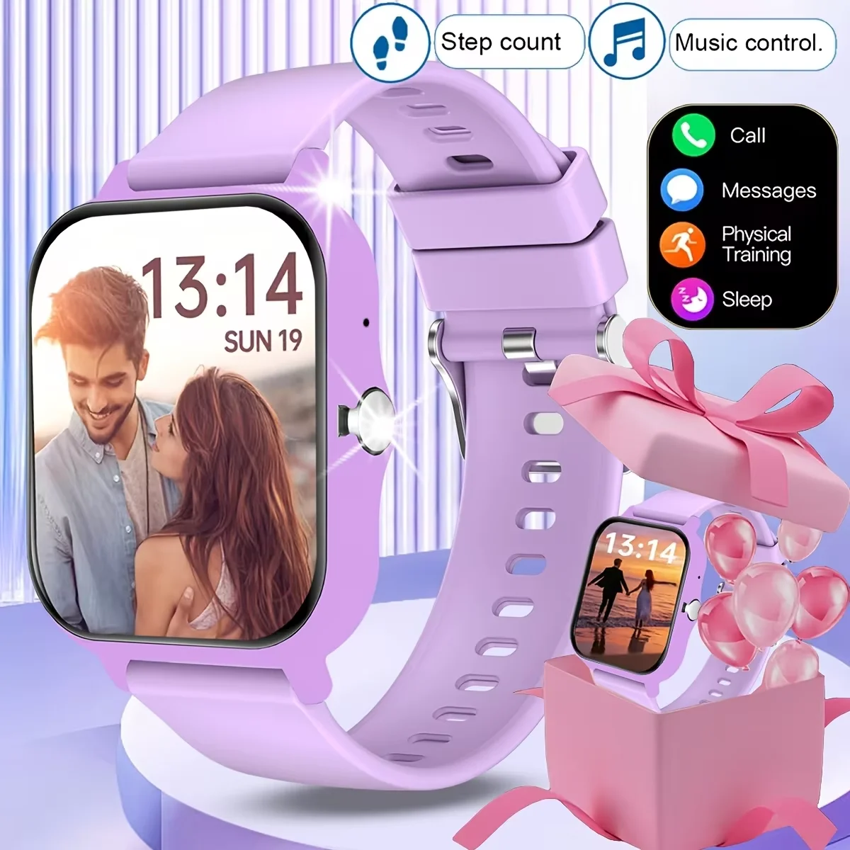 PopularNewUnisex HD Touchscreen Smartwatch with Wireless Calling, Call Notifications & Rejection, MultipleSportsModes, AppAlerts