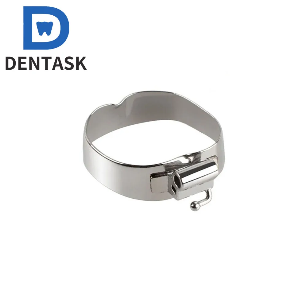 80PCS Dental Orthodontic Stainless Steel Buccal Tube 1st Molar with Bands Roth/MBT 022 стоматология ortodoncia