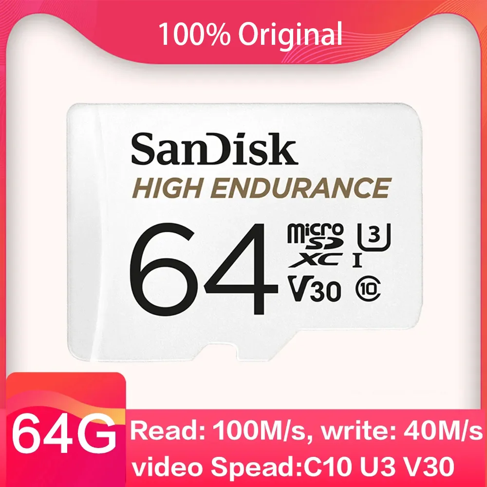 Карта памяти MicroSD для телефона, 64 ГБ, 32 ГБ, 128 ГБ, 256 ГБ High Endurance Video Monitoring MicroSD Card 64GB 32GB 128GB 256GB TF Card SDHC/SDXC Class10 40MB/s for car phone memory Cards