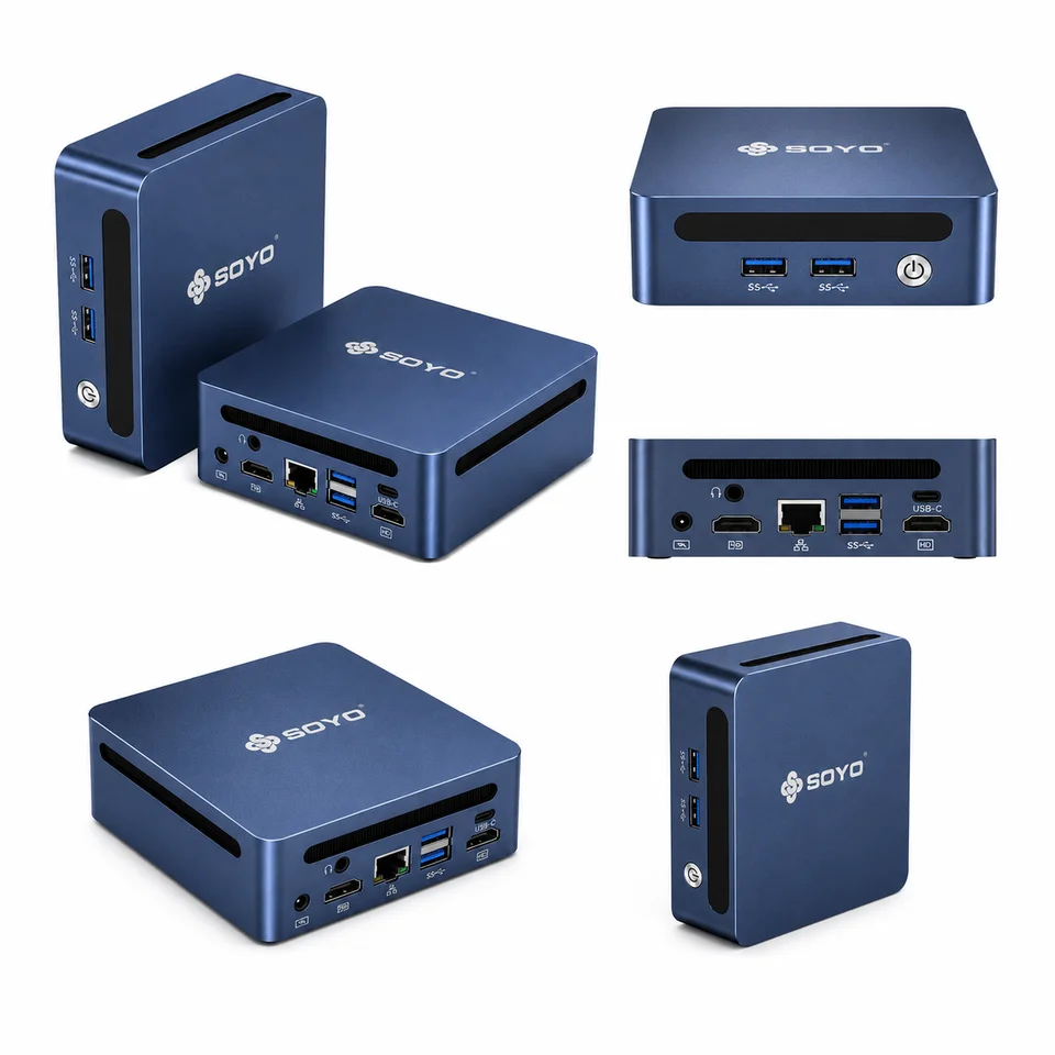 SOYO Y5 Pro Mini PC Intel Core i5‑8250U DDR4 16GB RAM 512GB SSD