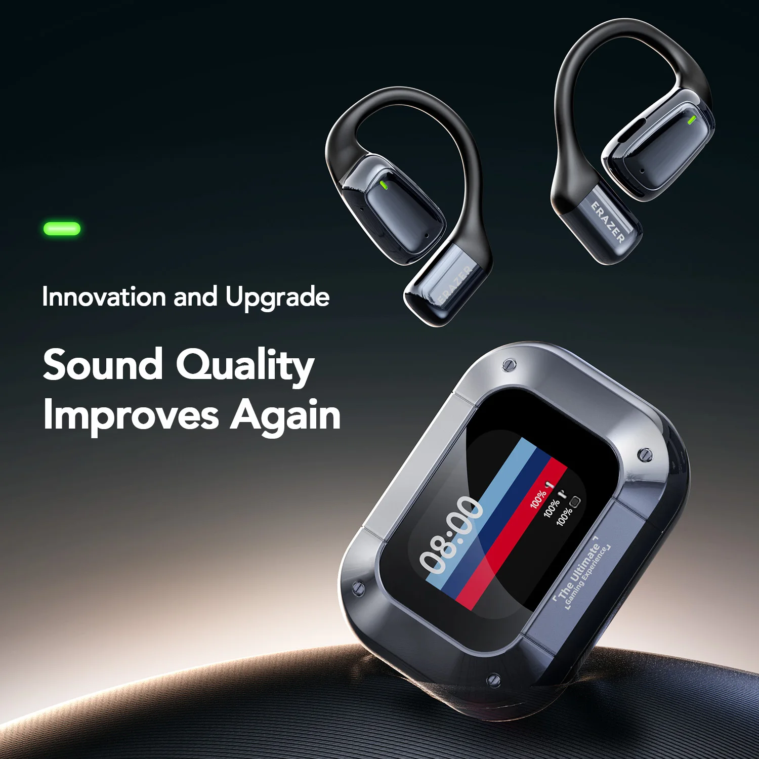 Erazer XT82PRO Cuffie Bluetooth V5.4 Display digitale a LED wireless Auricolari con riduzione del rumore Nuovo Super Long Endur