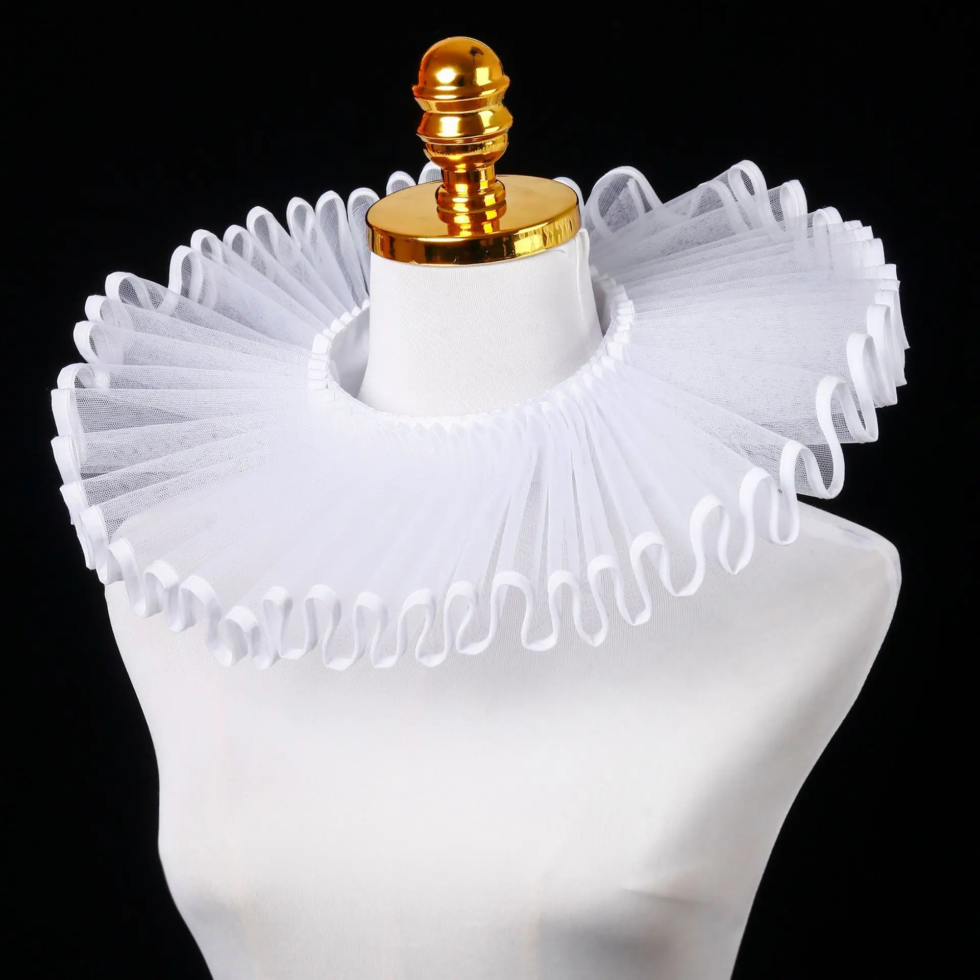 Shakespeare Laf Collar Medieval Retro Court Wheel-shaped Wrinkle Collar Art Fake Collar