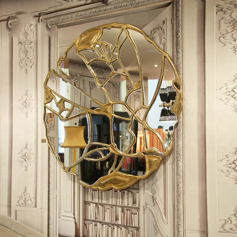 Dongguan Quality Furniture Customization Factory OEM/ODM Luxury Creative Villa Living Room Decorative Mirror