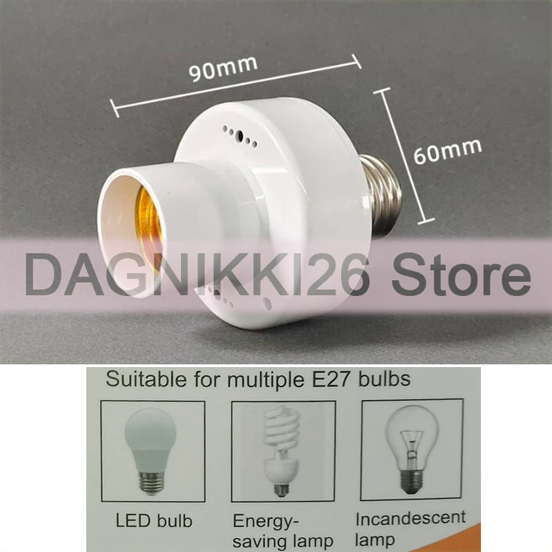 AC 85-265V Radar Sensor E27 Socket Smart Light Bulbs head Adapter Lamp Holder Base socket Light Switch 110V 220V U