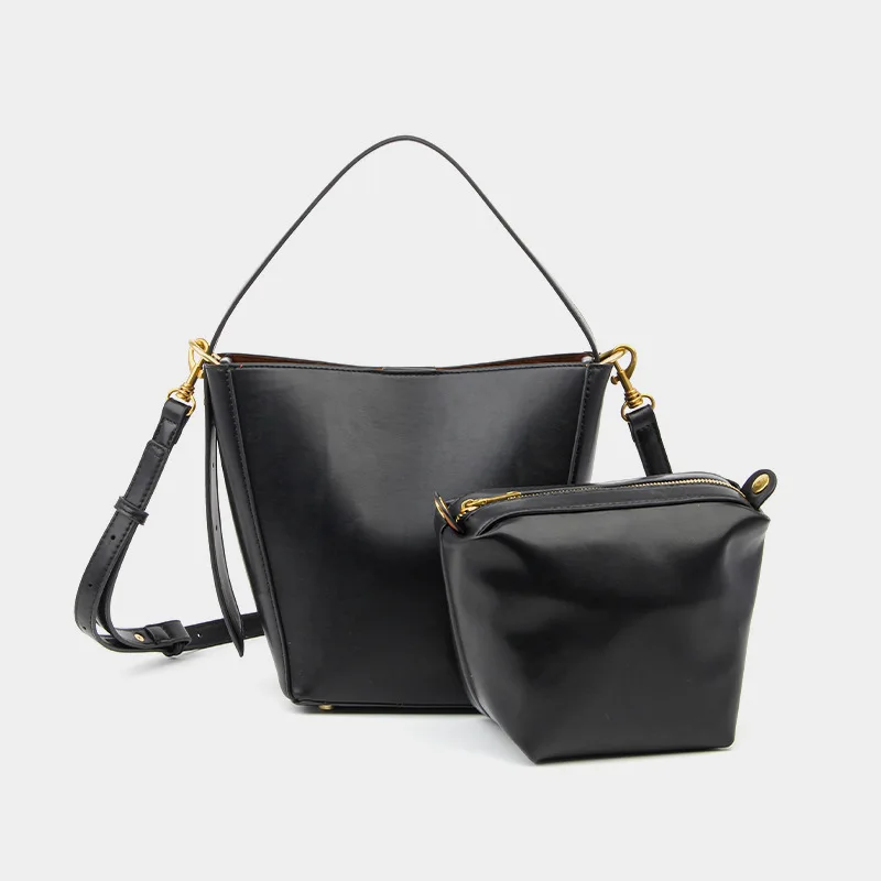 

2025 New Women's Designer Bucket Bag - Stylish Shoulder & Crossbody Purse, Versatile Mother-Daughter Tote Set, Minimalist Luxury
