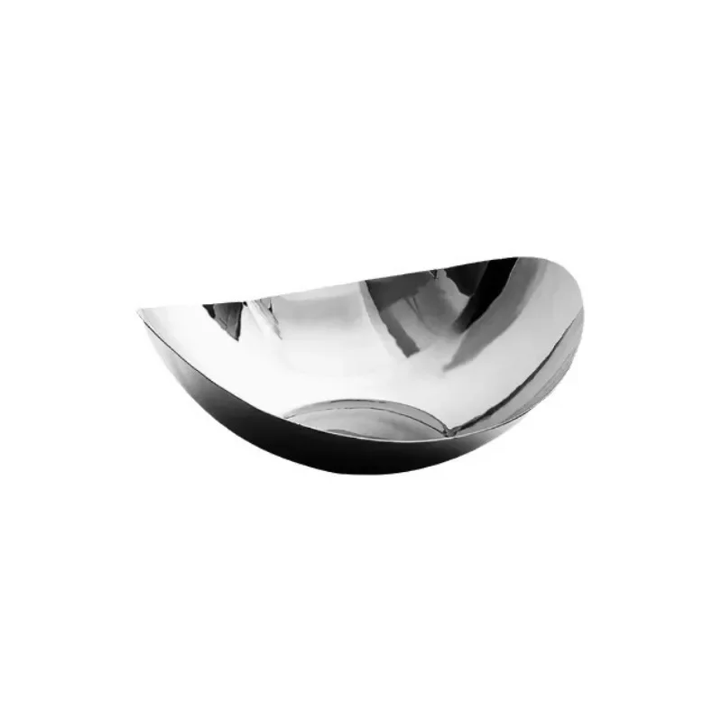 

Wind stainless steel light luxury high-grade large eggshell fruit plate fruit pocket living room home decoration ornament