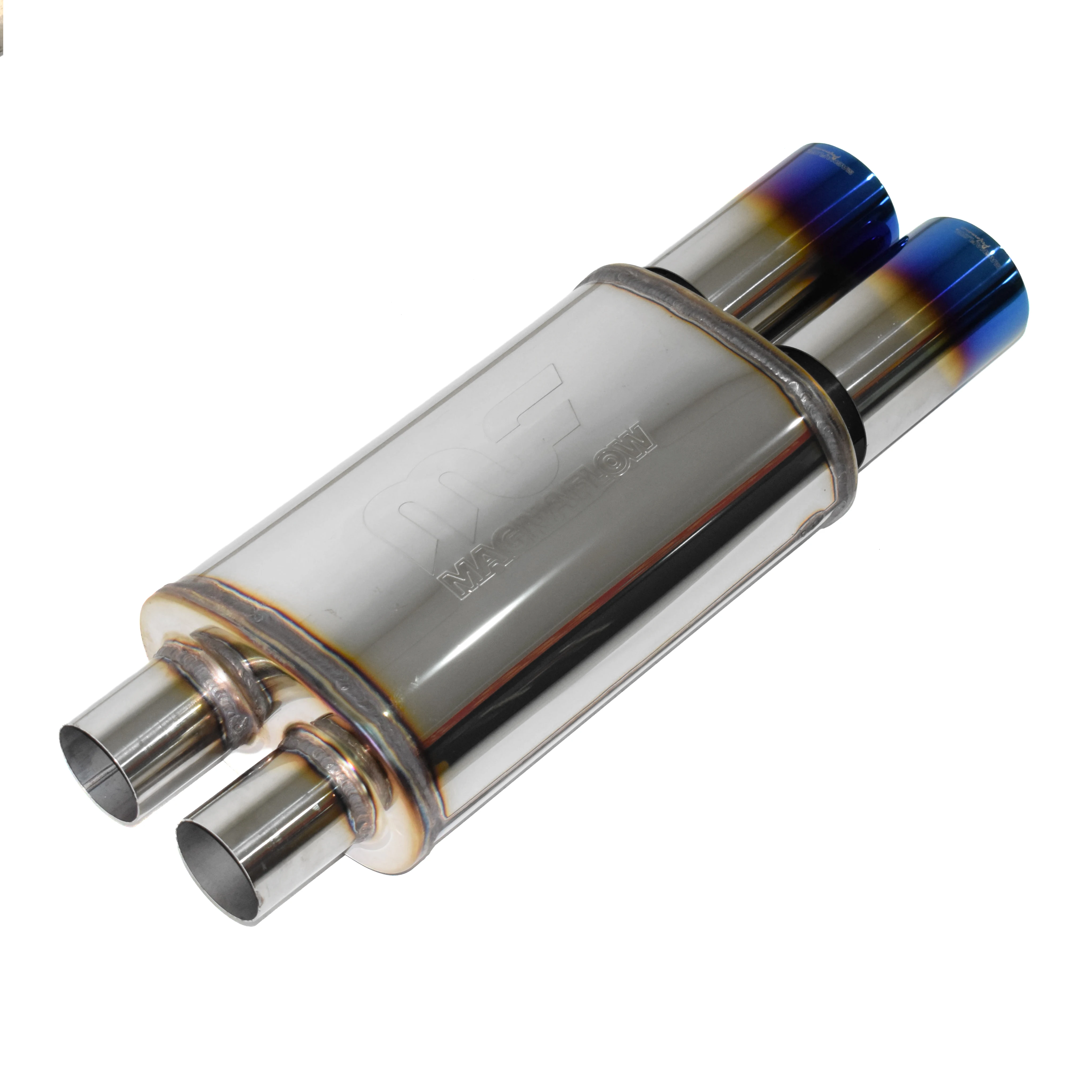 For Universal Stainless Steel Exhaust Drum Muffler Tailpipe Tail Throat Exhaust Tips for Exhaust Pipes