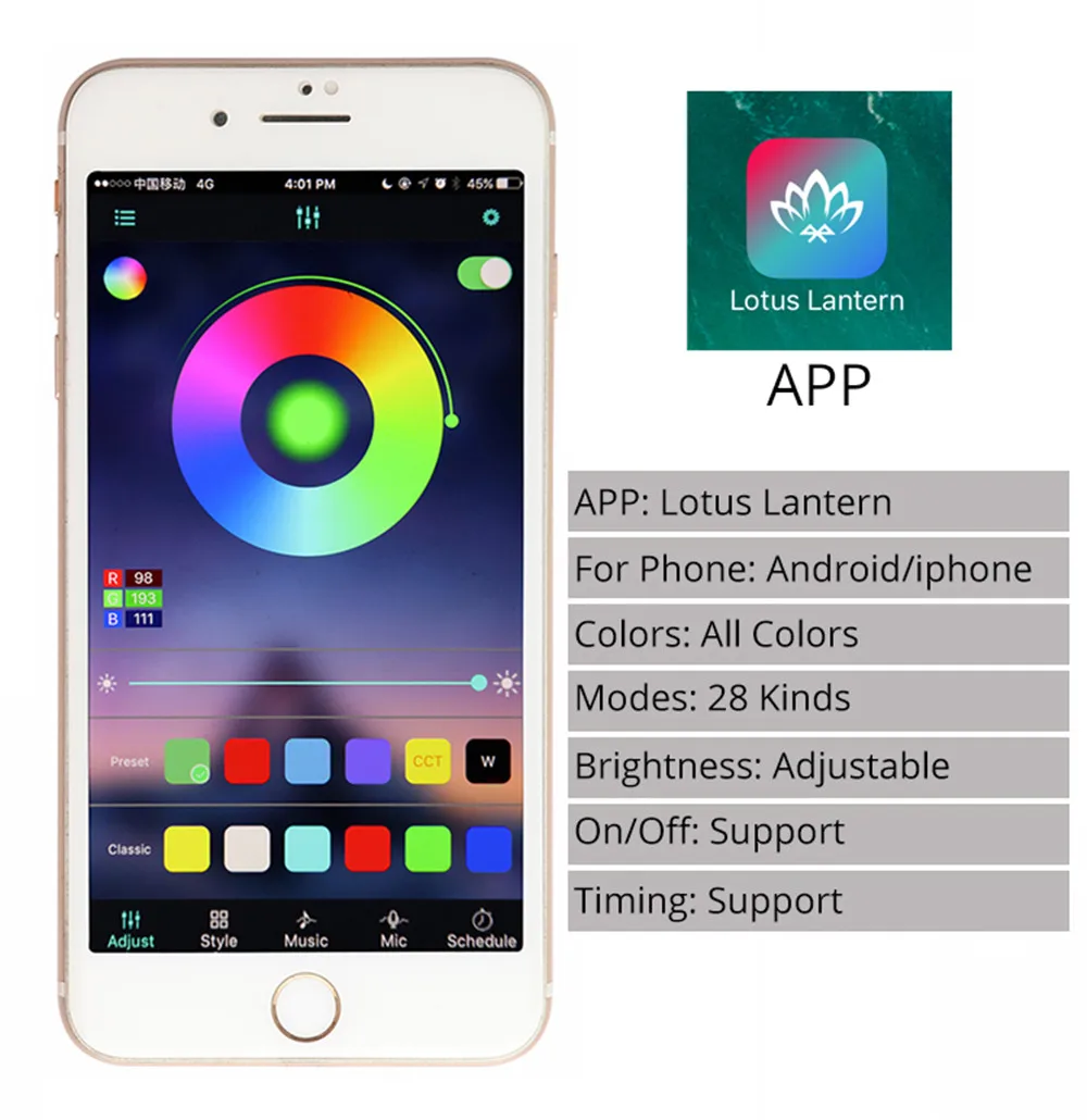 Kontroler Bluetooth 220V RGB sterowanie taśmą LED do telefonu zdalna kontrola aplikacji Bluetooth do sterowania taśmą LED RGB 5050