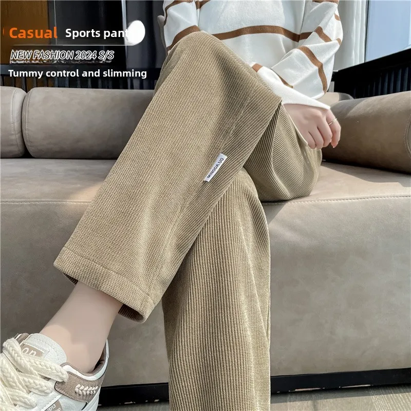 

Women's Casual Harlan Pants Autumn Winter New Style Sport Slim Fit Loose Flannel Casual Fleece Lined Pants Ladies Trousers