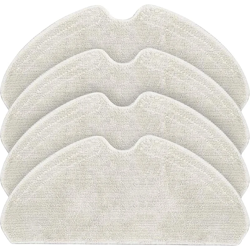 4 Pack Replacement Parts Mop Pads For Dreame D10S, D10S PRO, D9 Max, F9 PRO Robot Vacuum Cleaner, Washable Reusable Mop Pad