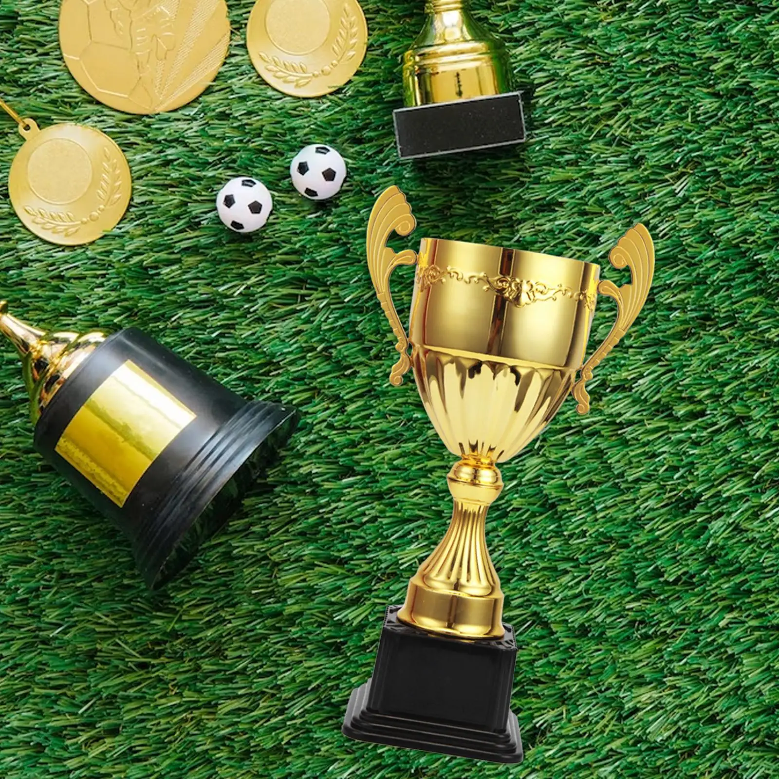 Kids Award Trophy Cup for School Classroom Football Soccer Prize Decorations Party Favors Celebration Rewards Gift with Base