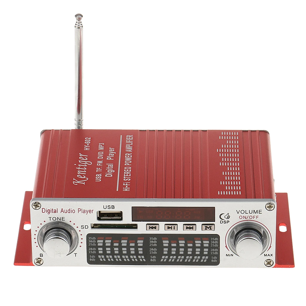 Multi-functional Car Audio Amplifier Hi-fi Stereo Board Remote Control Music Player 12V for Vehicles
