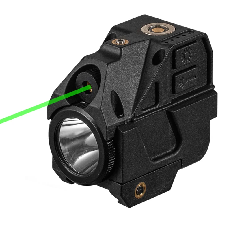 

Tactical Green Laser Sight Rechargeable Compact Weapon Pistol Gun Light For Taurus ts9 TX22 HK416 Glock 17 19 Flashlight