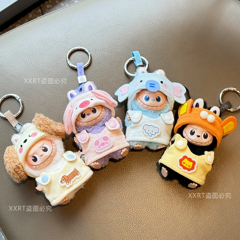 

Для Labubu 4,0 булавка Monsters для серии Love вязаная шапка/нагрудник ручной работы для куклы Labubu аксессуары для одежды