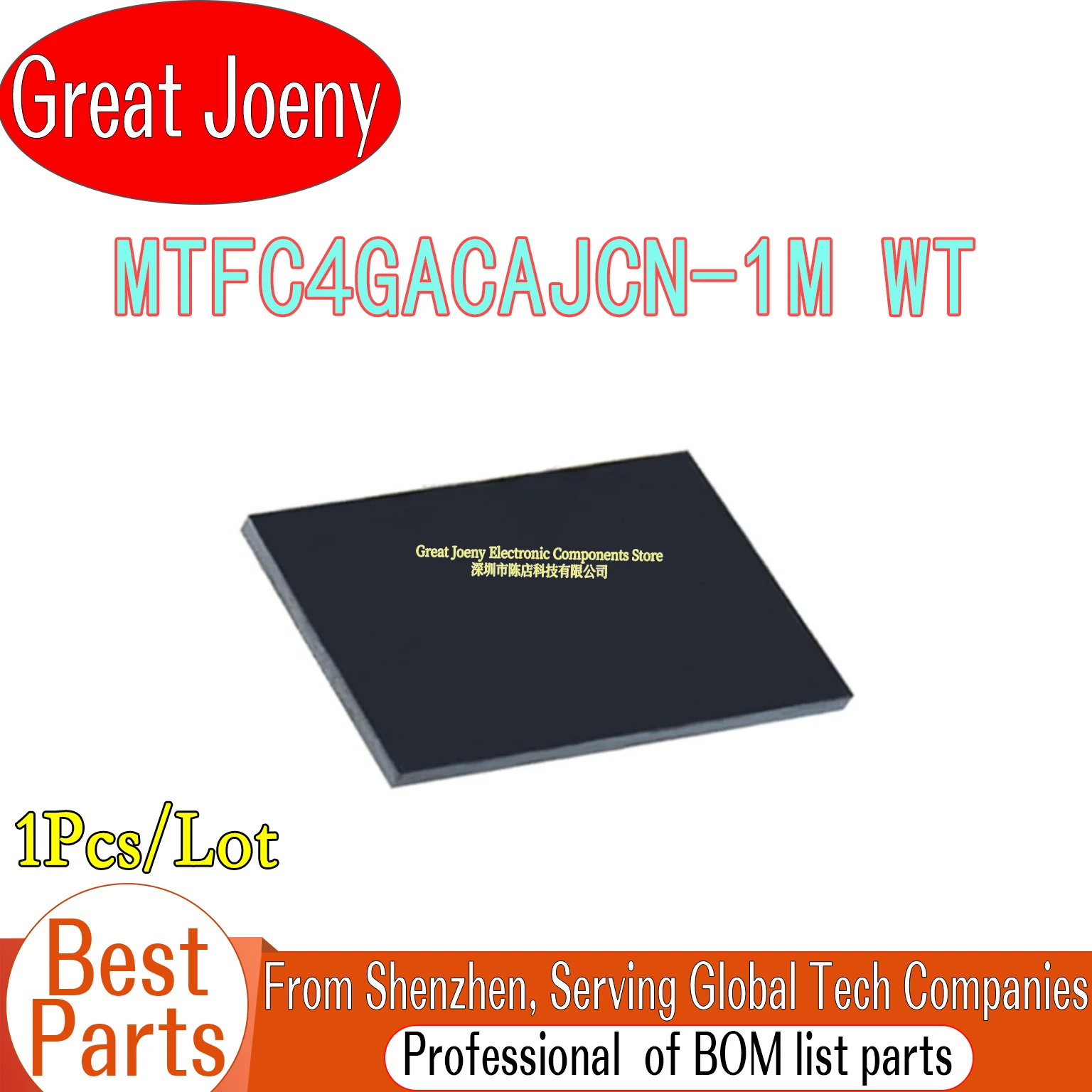 

JY976 MTFC4GACAJCN-1M WT IC FLASH 32GBIT MMC VFBGA-153 Chipset