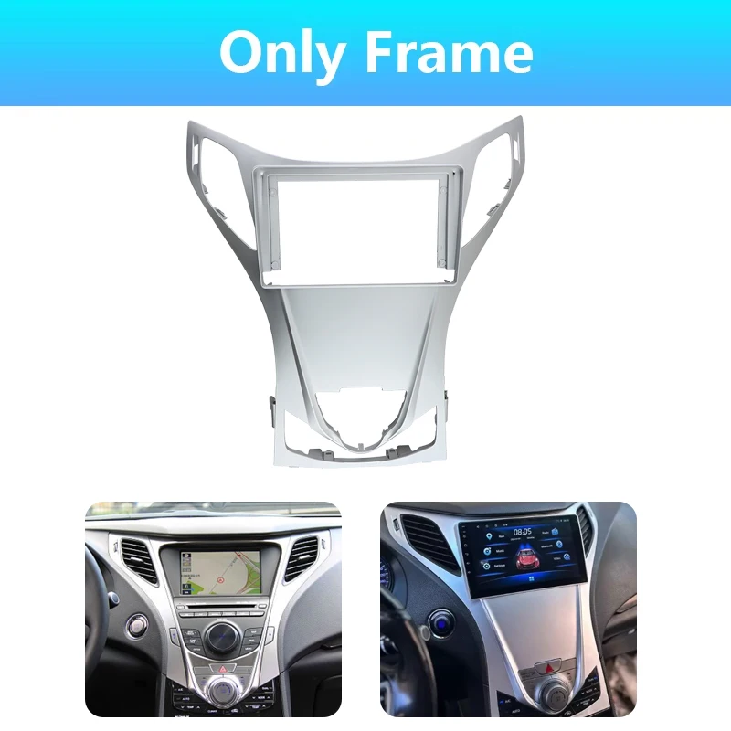 QSZN 9 inch 9.7 inch Car Frame Fascia Adapter For Hyundai Azera Grandeur HG 2006-2015 Android Radio Dash Fitting Panel Kit
