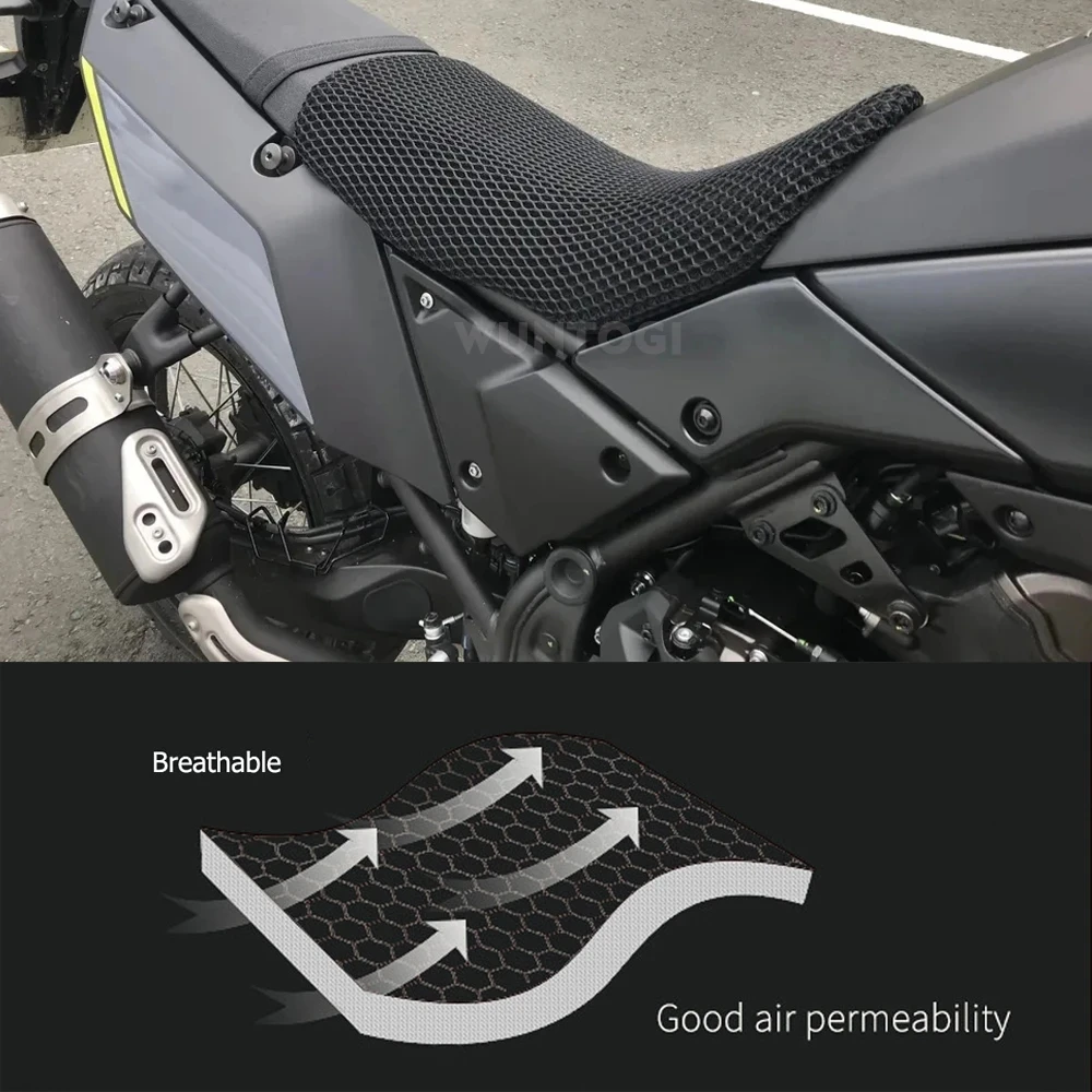 Tenere 700 T7 T700 Motorcycle Seat Cover Seat Protect Cushion 3D Honeycomb Mesh Seat Cushion For Yamaha TENERE 700 2019-2021