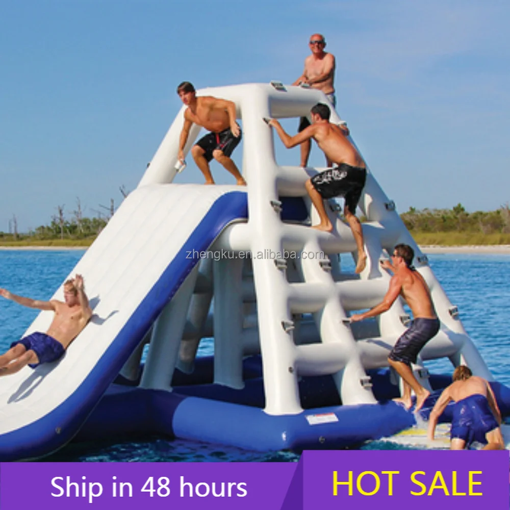 

YTYIN Commercial Water Park Inflatable Water Tower Slide Floating Climbing Wall Water Ladder