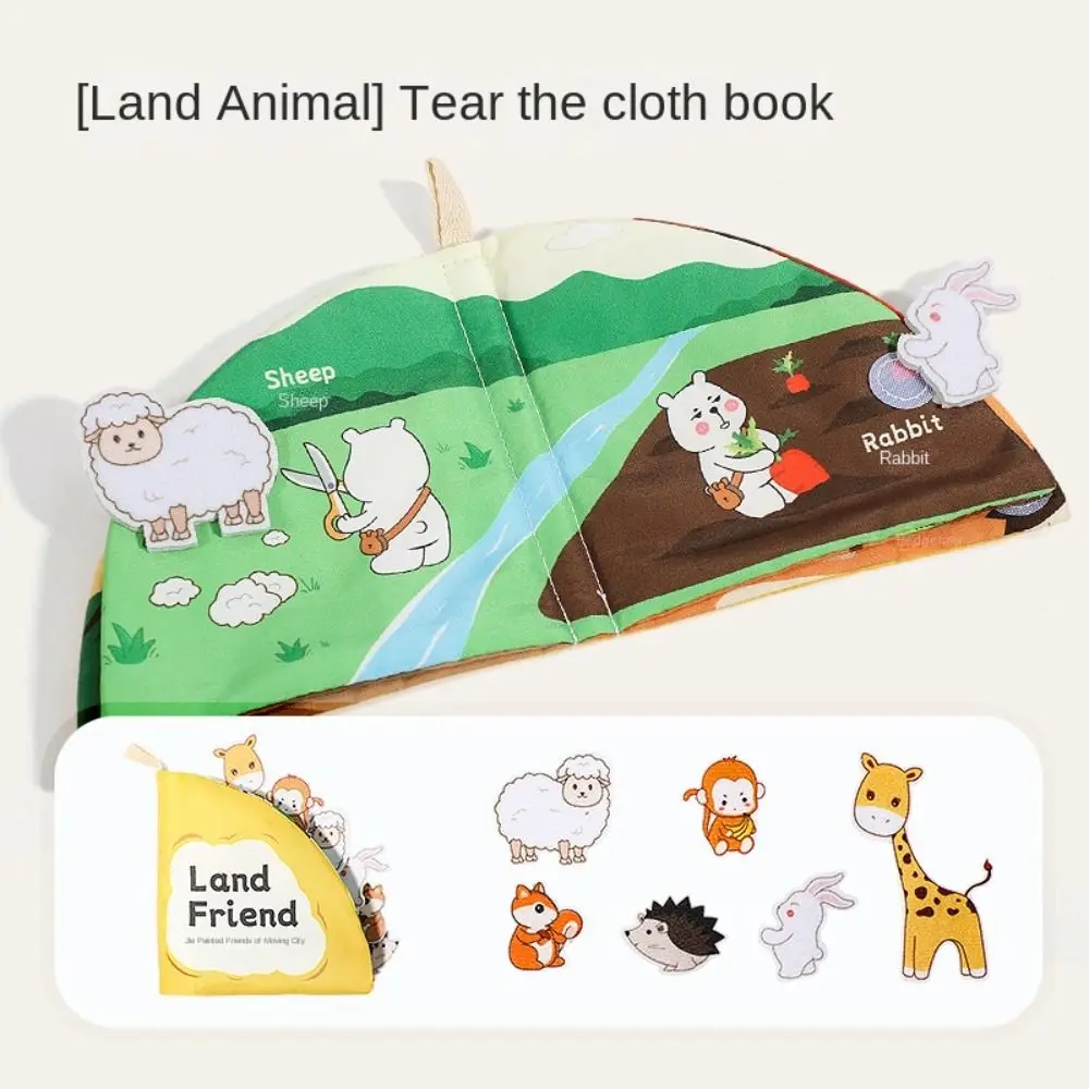 Felt Cloth Puzzle Felt Book Stereoscopic Educational Montessori Felt Cloth Book Cartoon 3D Early Learning Educational Book