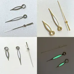 Watch Hands Green Luminous Hands fit NH35 NH36 Movement Gold/ Silver Three Pointers Needles Watch Accessories