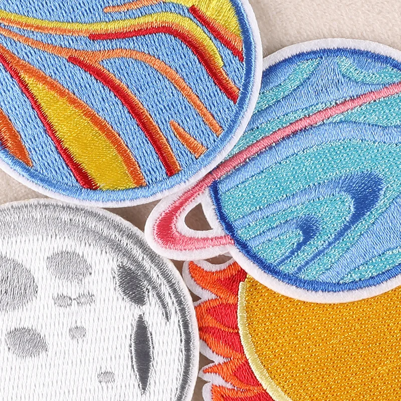10/20 Stück Lot Patches für Kleidung Kinder Jungen Space Star Niedliche Eisen auf bestickte Nähen Designer kleine Bulk Anime Streifen Pack Mädchen – Detail 11