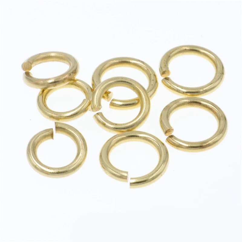 100Pcs/Lot High Quality Copper Jump Rings for Jewelry Making Supplies/ Necklace Earring Accessory 1.5x10mm Gold