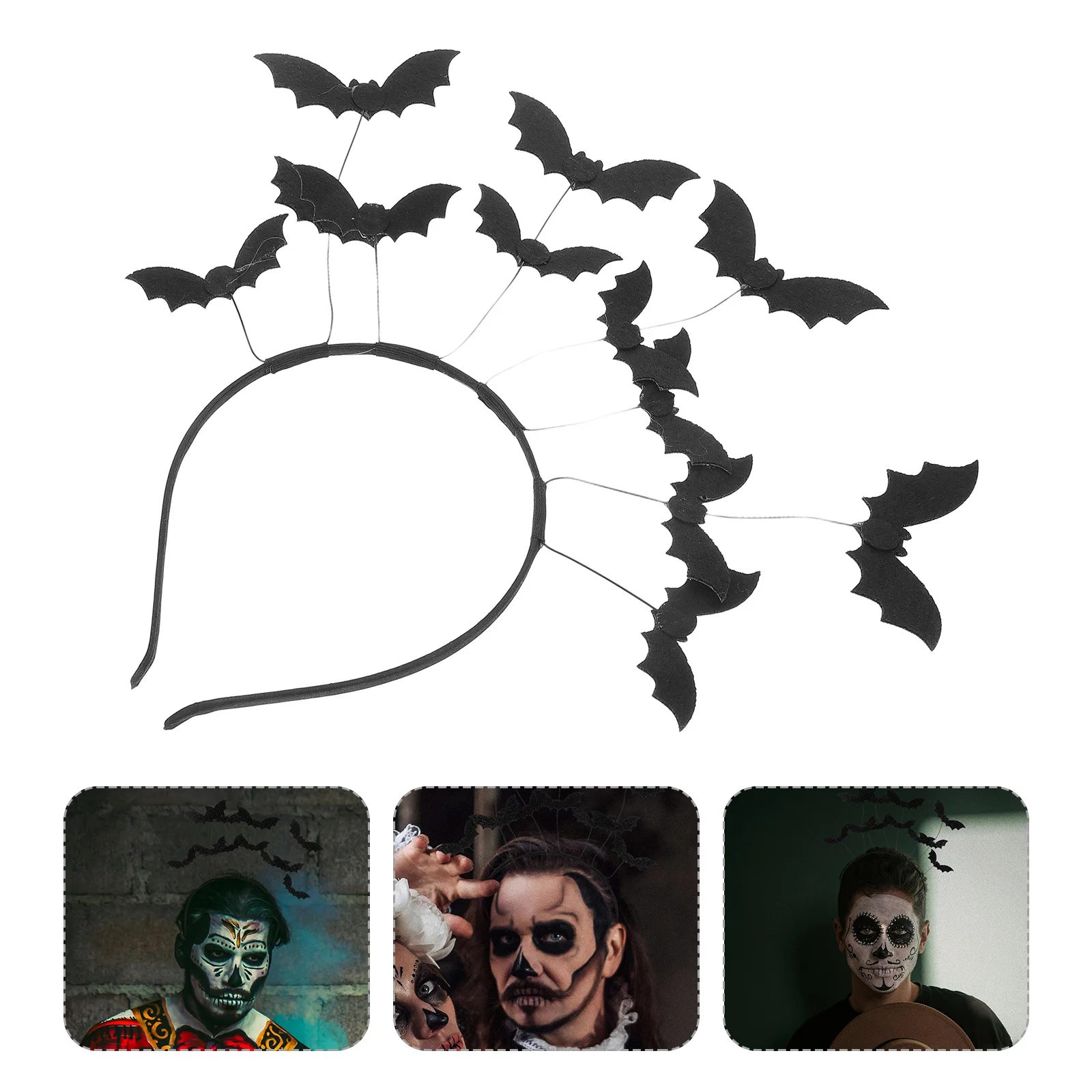 

Bat Headband Halloween Soft Lightweight Bat Wing Hairband Spooky Costume Party Hair Accessory Halloween Headbands