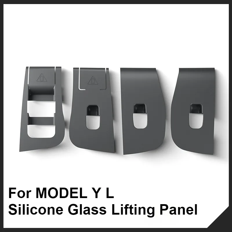 Car Window Opening Button Sticker Car Sticker For Tesla Model YL 2025 Silicone Glass Lifting Panel Car Modification Accessories