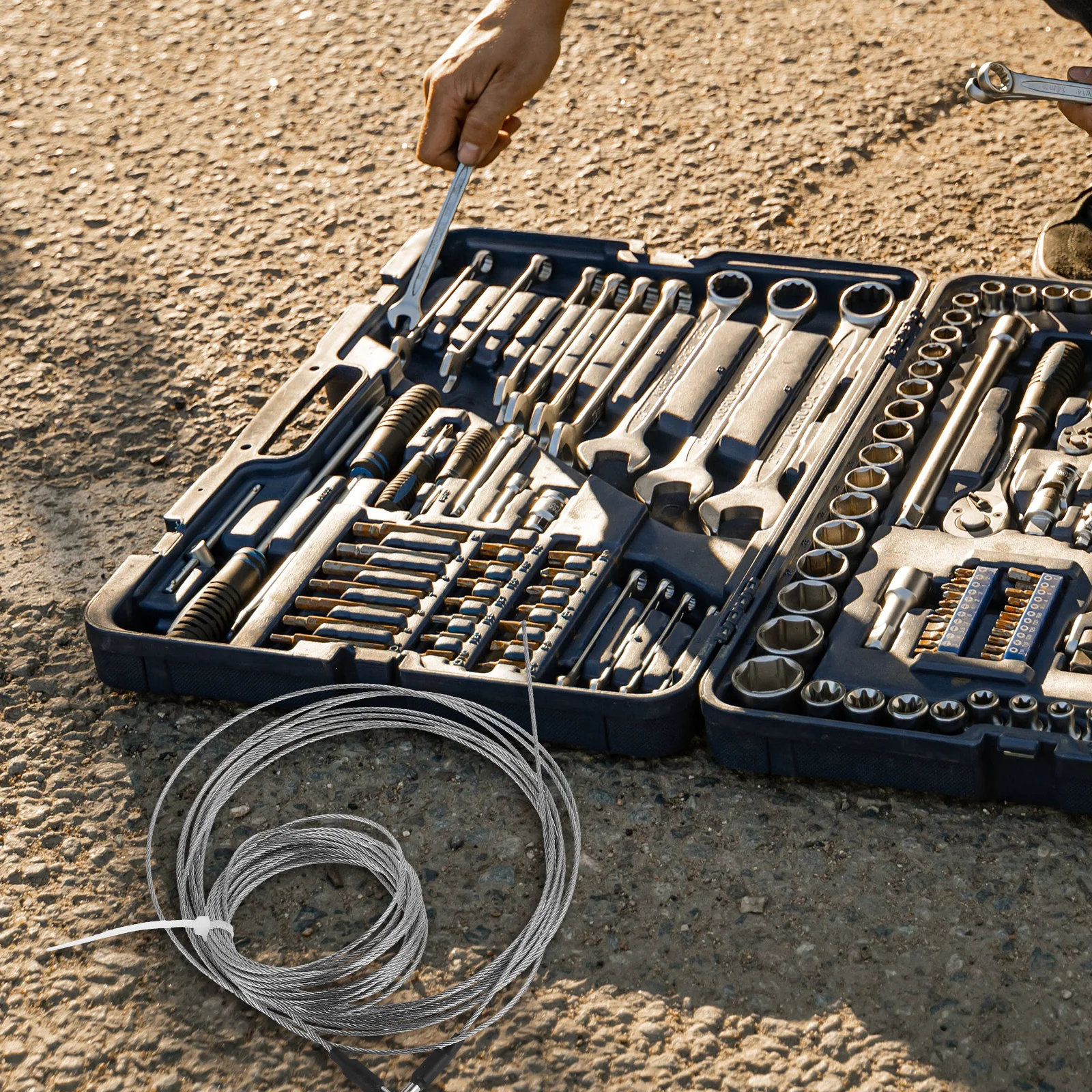 

1 Set Bike Internal Cable Routing Tool Metal Bicycle Brake Cable Installation Kit For Easy Setup Tension Adjustment Compatible