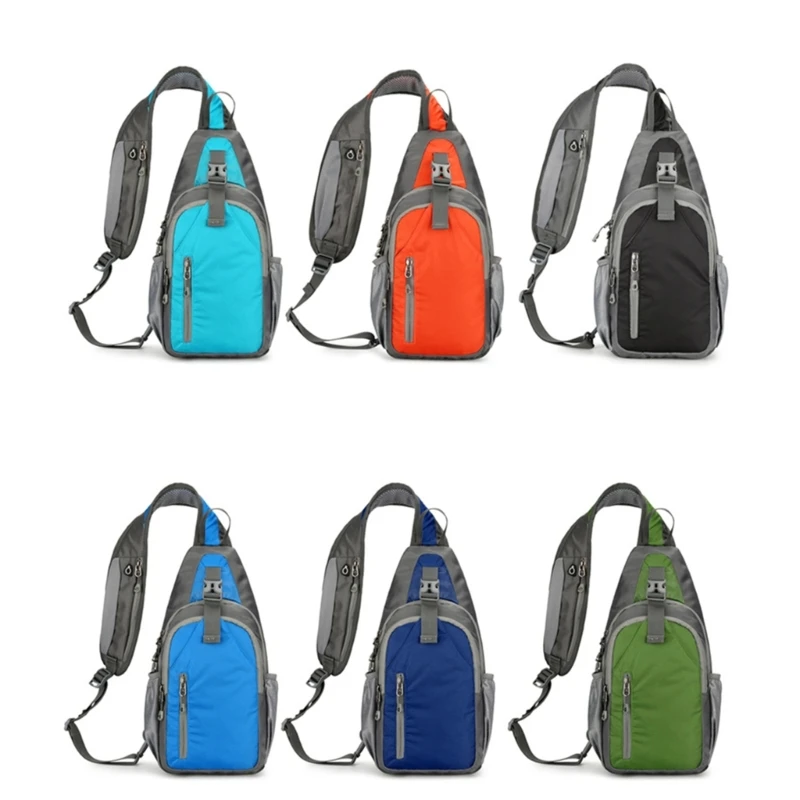 E74B Trendy Single Shoulder Bag Fashionable Chest Pack for Running Camping and Outdoor Exploration