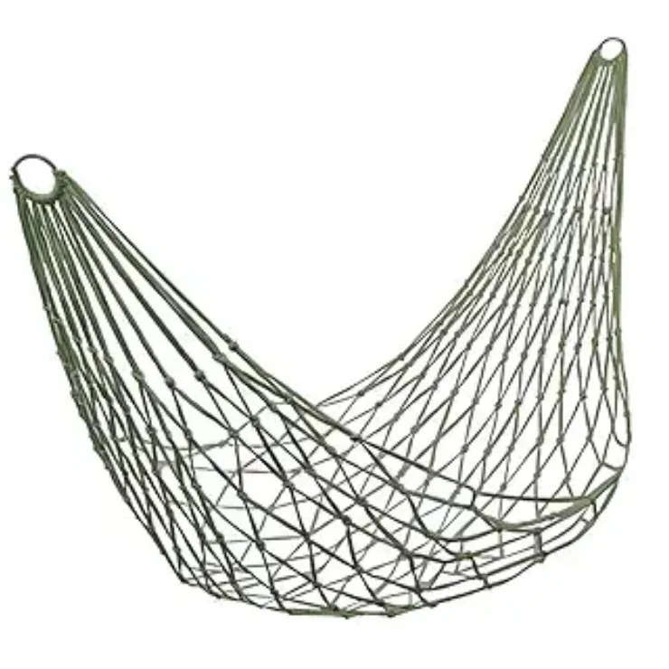 

Outdoor Gear - Thickened Mesh Camping Hammock, Nylon Rope Single-Person Mesh Hammock