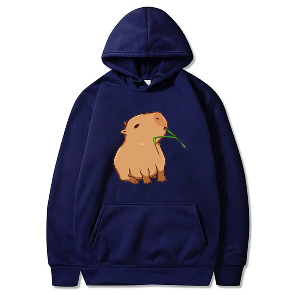 

Capybara Graphic Print Sweatshirt Autumn Winter Harajuku Casual Unisex Pullover Streetwear Fashion Preppy Style Woman/Man Hoodie