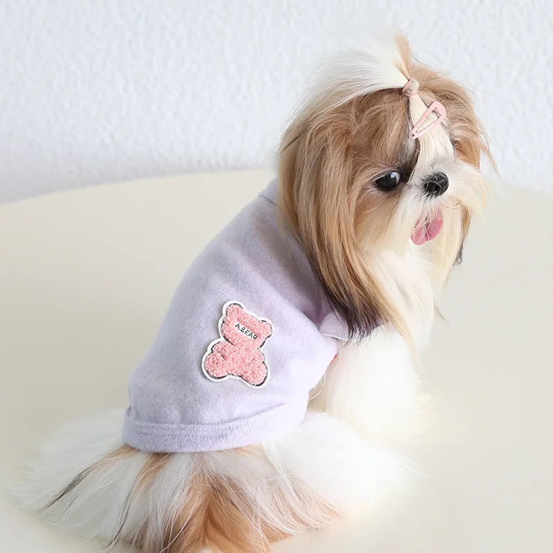 

Mutihome 2026 Autumn And Winter Fashion Pet Supplies Teddy Bears Flying Sleeves Sweaters Dogs Cats Clothing Pet Clothes