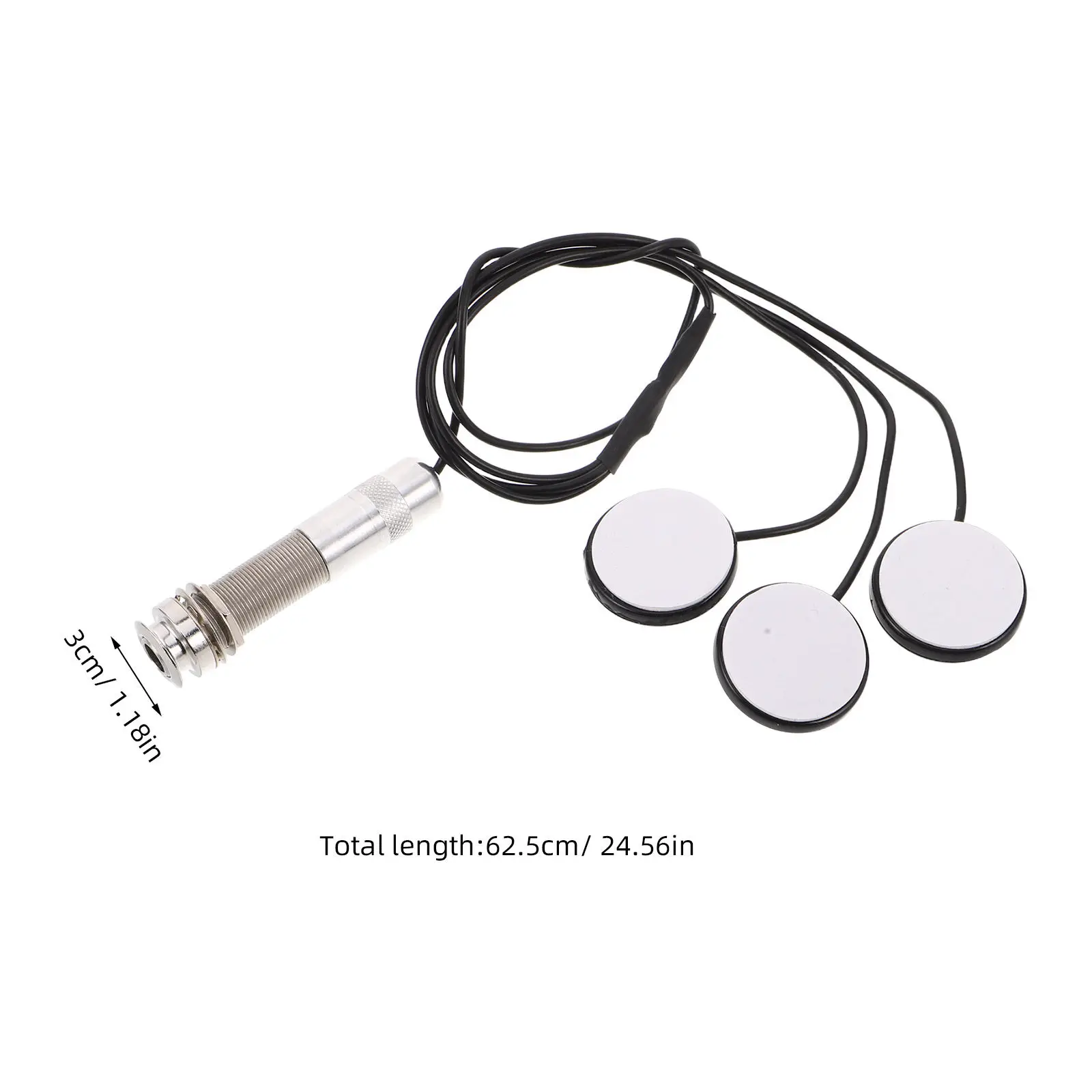 1Set Acoustic Guitar Pickup Piezo Transducer 3in1 Self Adhesive High Sensitivity Guitar Ukulele Mandolin Transducer Noise - view 6