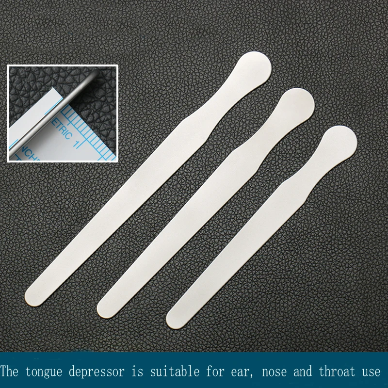 Stainless Steel Tongue Depressor ENT Examination Equipment 14cm16cm18cm Children's Mouth Muscle Stirring Tablets