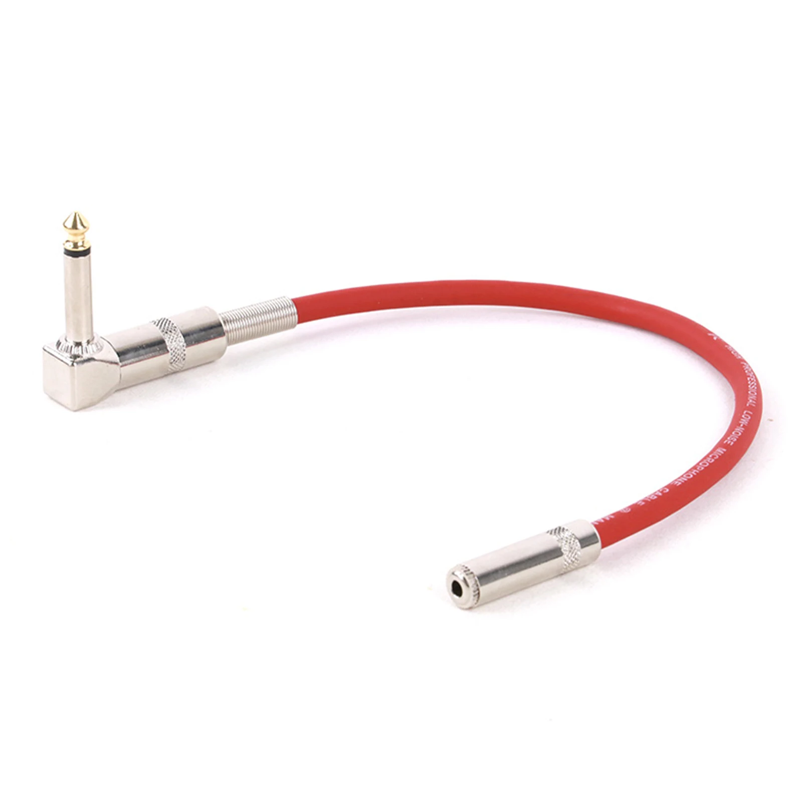 1PC 90 Degree Right Angle 1/4 TS Mono 6.35 Male to 3.5mm Female Stereo Audio Cable Line Right Angle Bend 6.35 to 3.5 Audio Cable