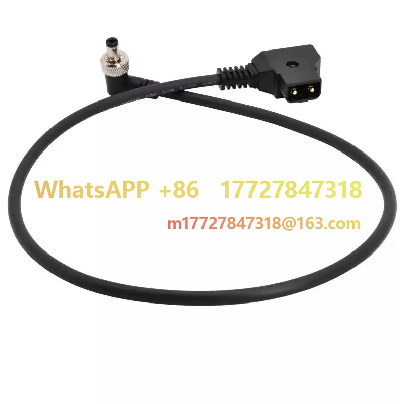 Kamera D-TAP B-Typ auf DC-Netzkabel, gerader Kopf, Winkelstück mit Schloss, DC-Netzkabel