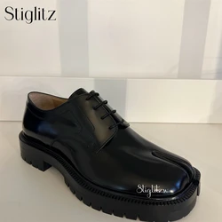 Tabi Loafers Series Novel Designer-Style Handmade Leather Shoes for Men Advanced Custom-Made Luxury Business Shoes Slip-On Shoes