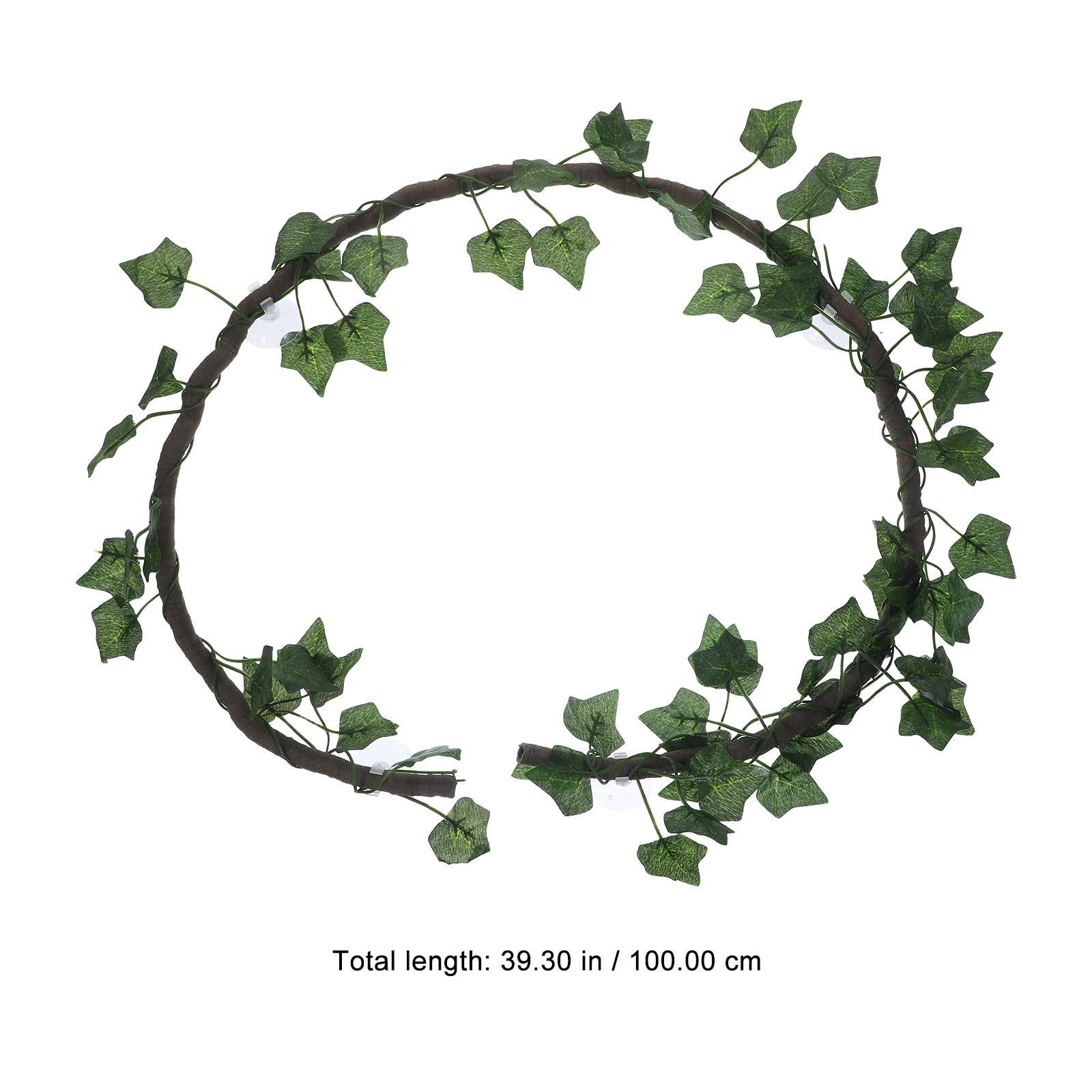 Reptile Vines Flexible Reptile Leaves With Suction Cup Jungle Climber Long Vines Habitat Decor For Climbing Lizards Gecko Snakes