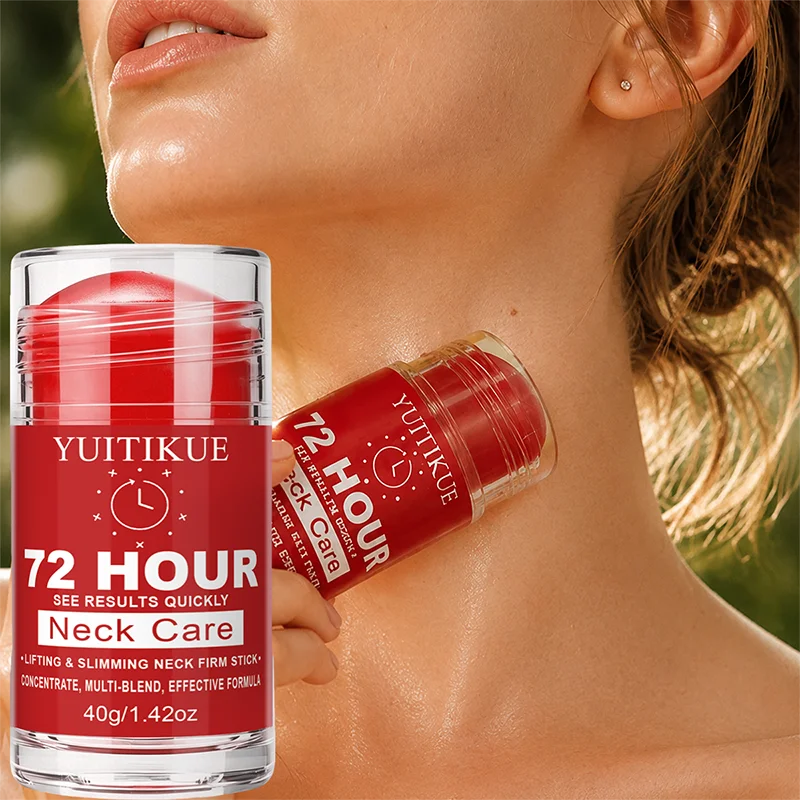 YUITIKUE 72 Hour Neck Firm Care Stick 40g Lifting Slimming Neck Firming Stick Multi-Blend Effective Formula Neck Skin Care Balm