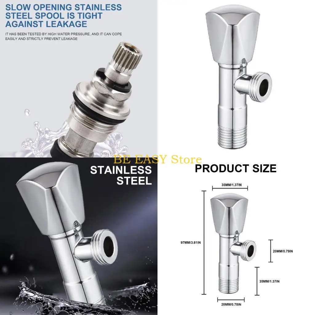 

E28F Upgrades Steel Angle Valves with Precise Flows Adjustment Efficient Water Flows Valves Simple Installs for Residential