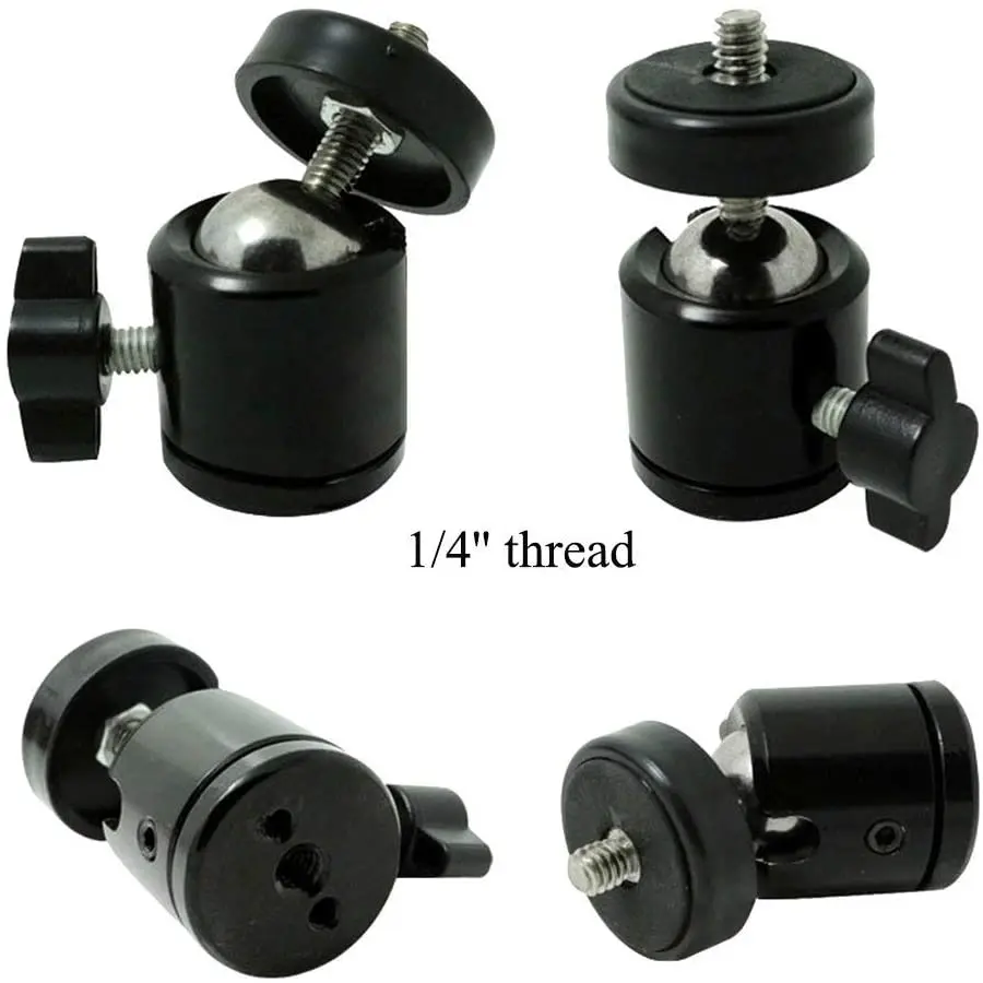 Aluminum Mini Tripod Head Ball with 1/4\