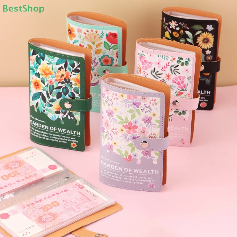 สีสัน A6 Money Budget Planner Binde 50 แผ่น Photocards สําหรับ Budgeting เงินสําหรับ Budget Binde
