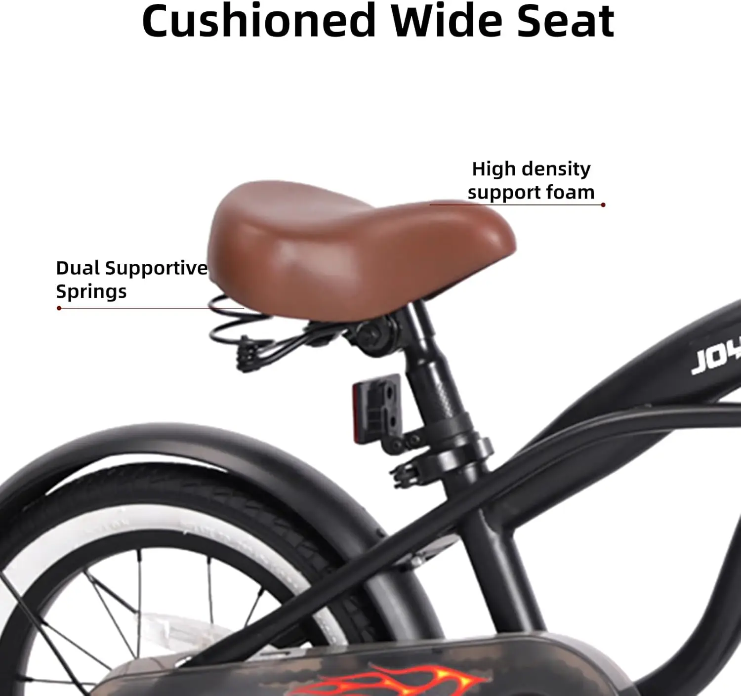 14 Inch Kids Cruiser Bike for Ages 2-7 Years Old Girls & Boys, Kids Bike with Training Wheels & Coaster Brake, Kids Cruise